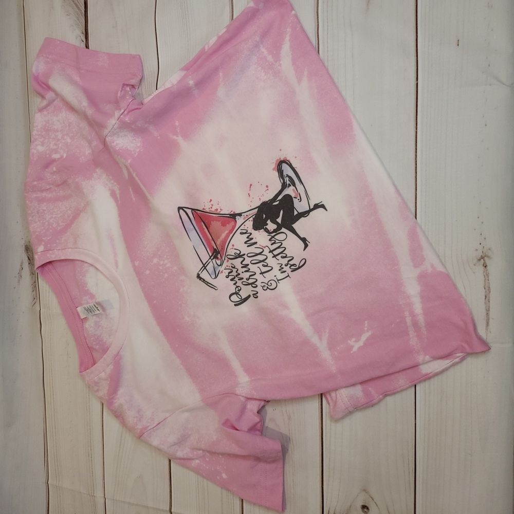 Pour me a Drink - Pretty Sublimation bleached shirt